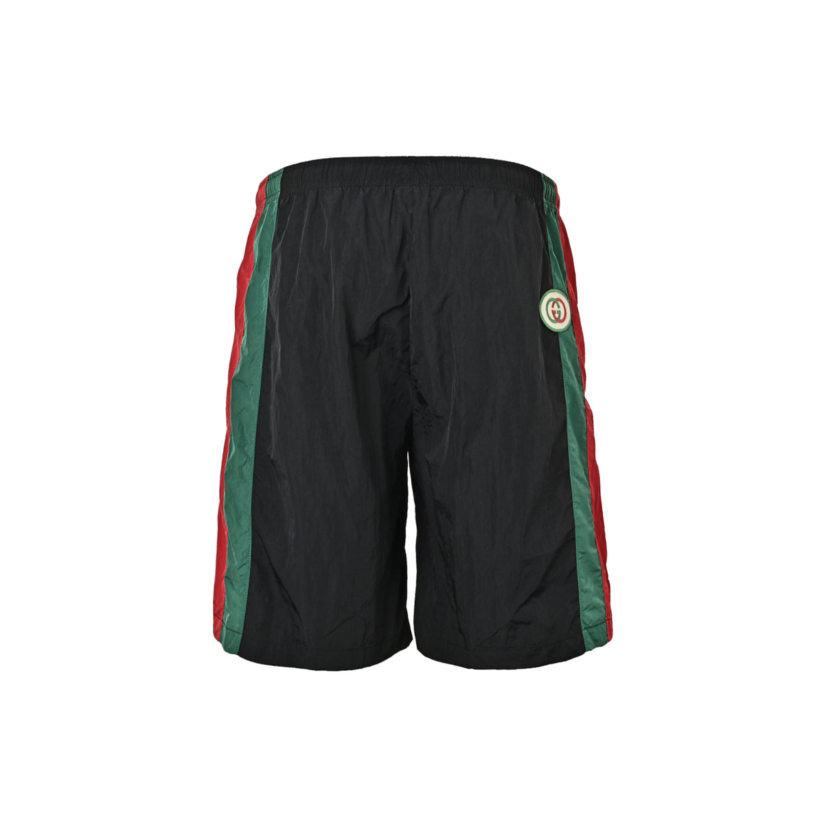 Gucci 25ss side red and green webbing beach shorts