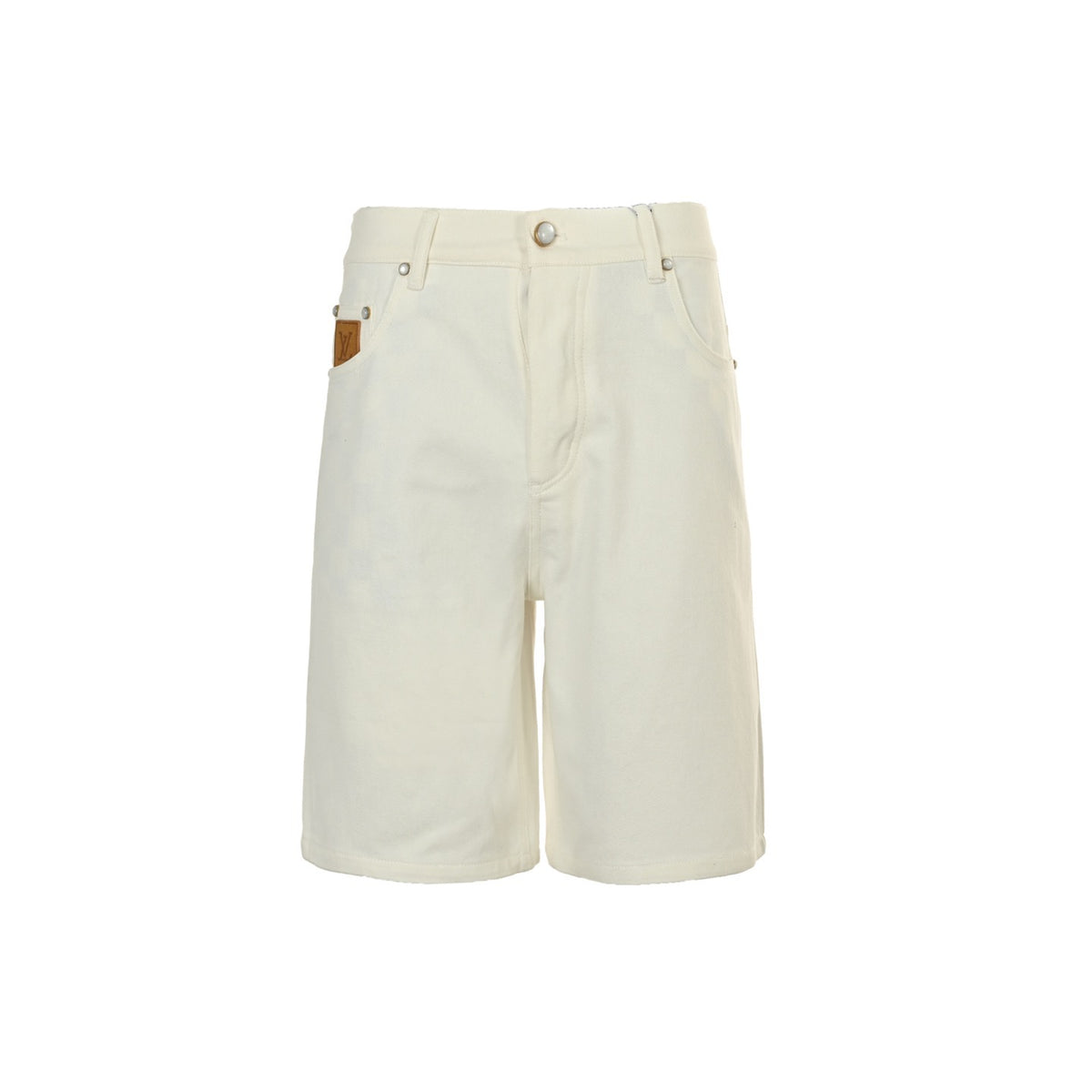 Louis Vuitton 25ss denim shorts with embroidered logo on back pocket