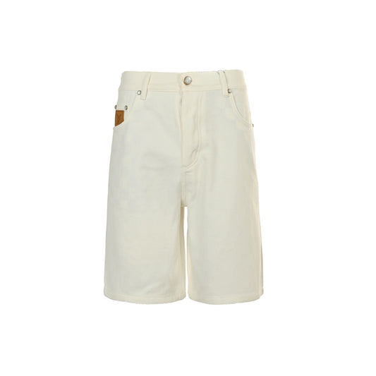 Louis Vuitton 25ss denim shorts with embroidered logo on back pocket