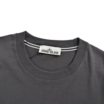 Stone Island 26ss fuzzy compass printed short sleeves on the back