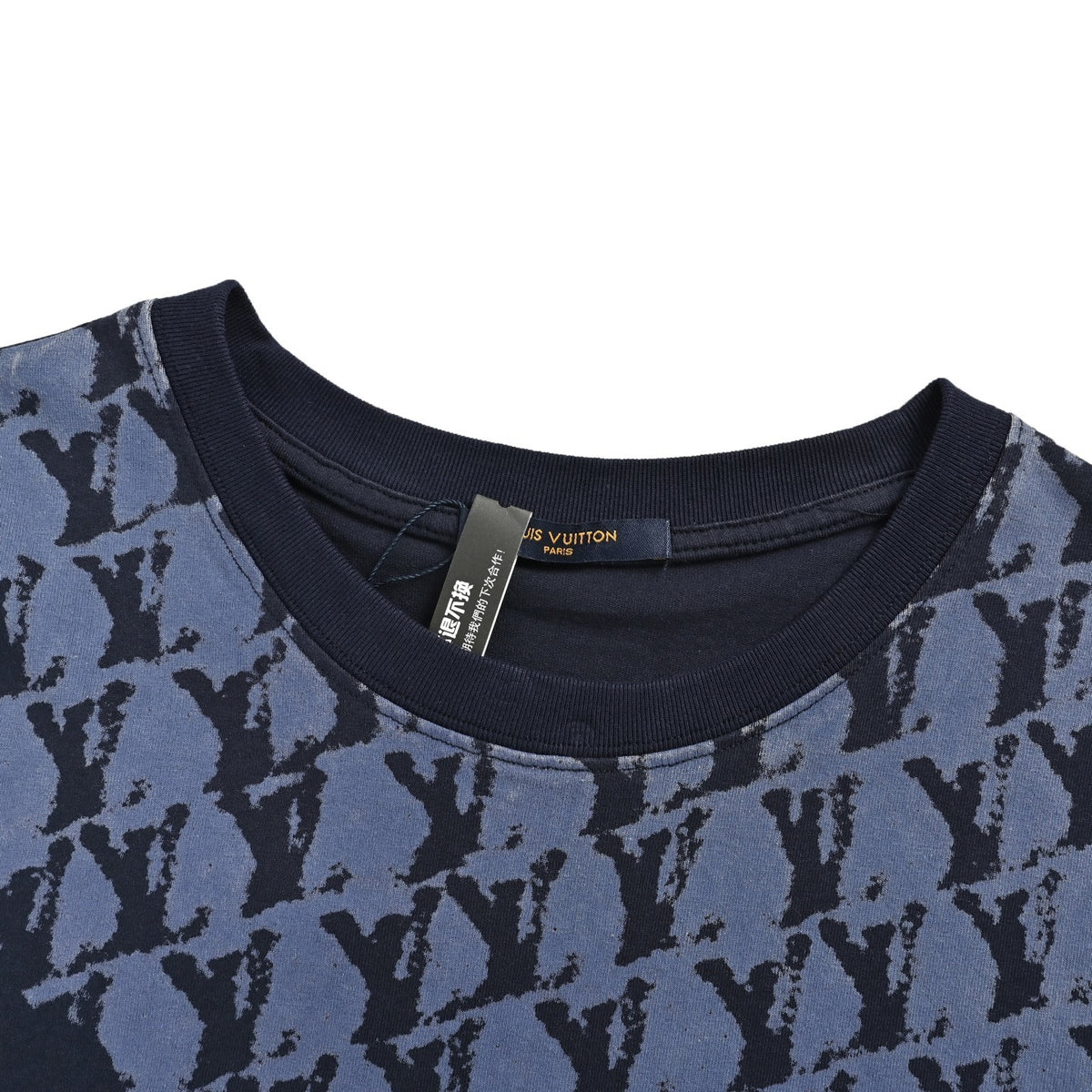 Louis Vuitton Presbyopia Map Graffiti Blue Short Sleeve