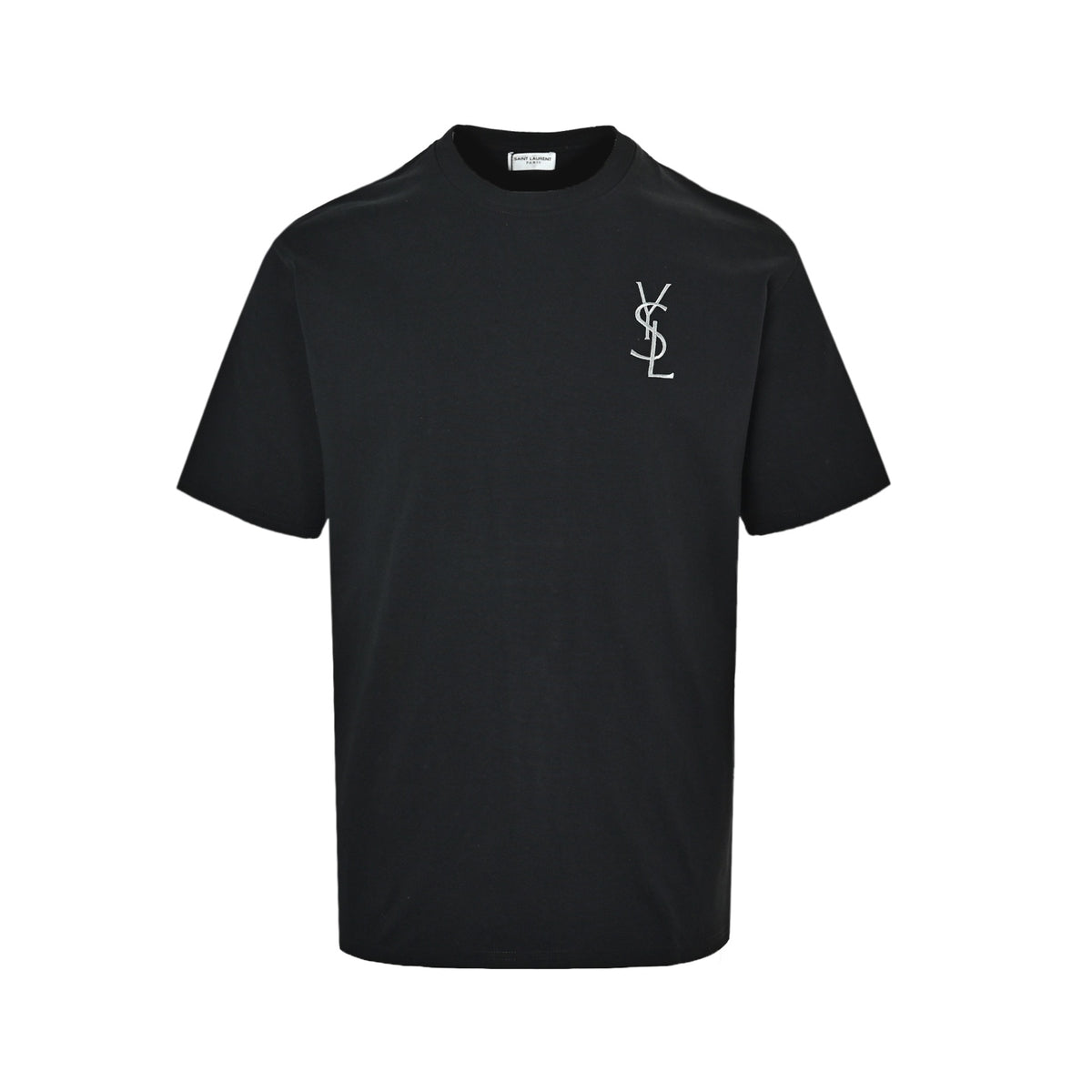 Saint Laurent short sleeves with letter embroidery on the chest
