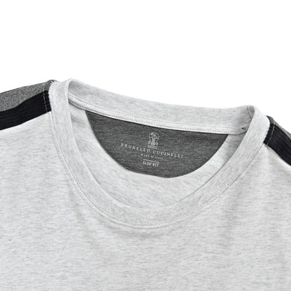 BRUNELLO CUCINELLI BC Contrast color shoulder short sleeves