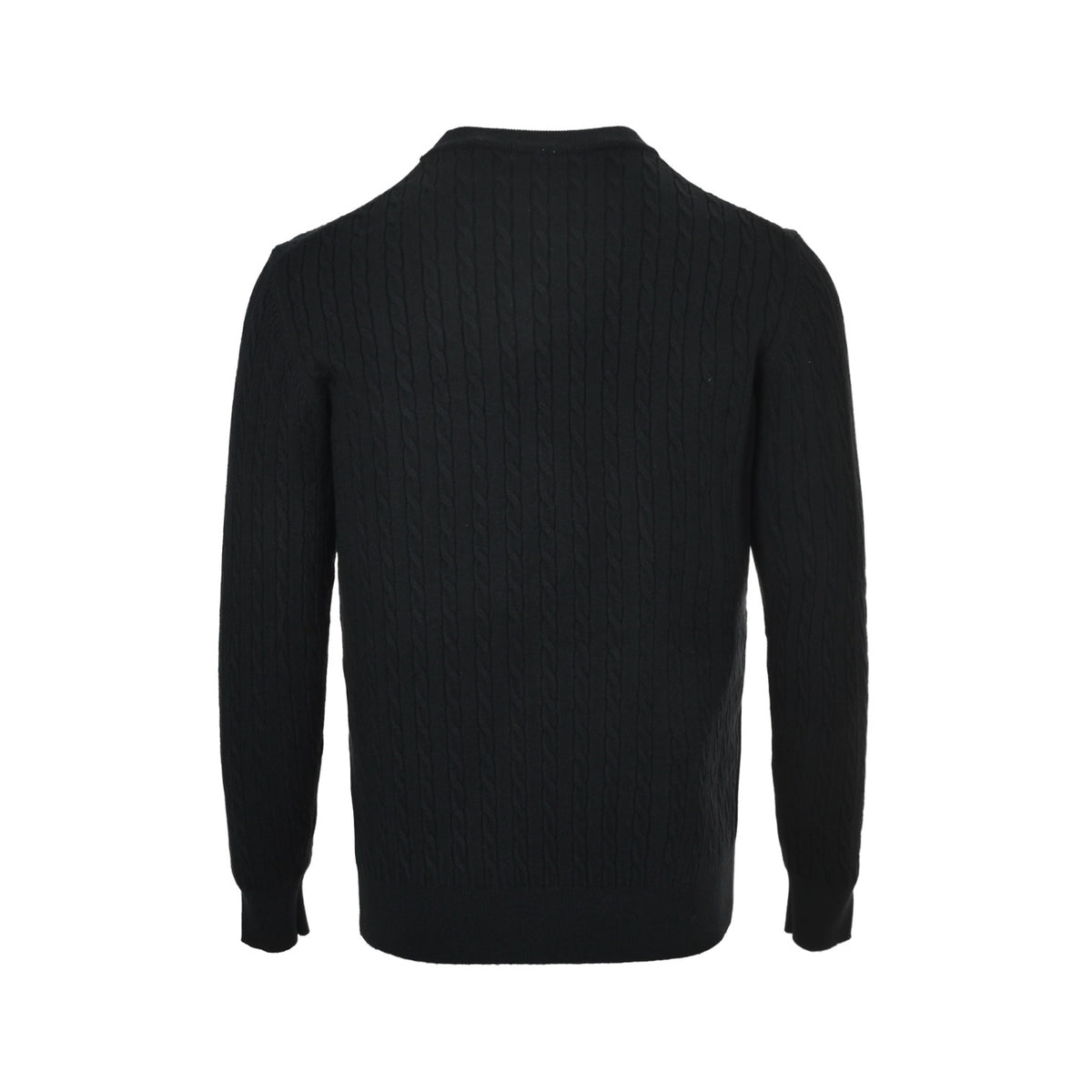 Loewe/Luo Yiwei 25Fw terry patch logo cable neck sweater