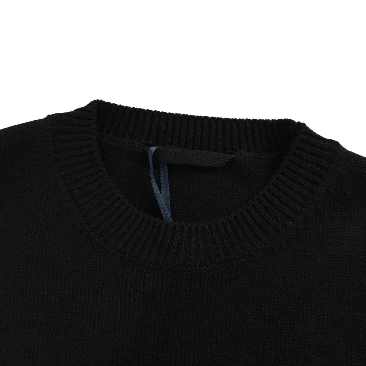 Moncler/Mask Embroidered Jacquard Logo Crew Neck Sweater
