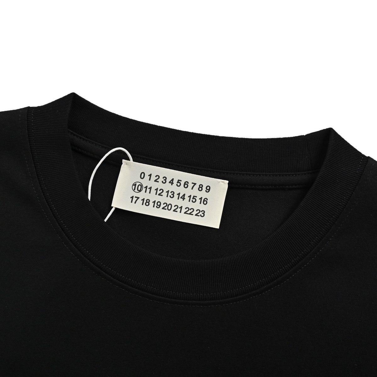 Maison Margiela/Margiela 25ss splash-ink letter printed short sleeves