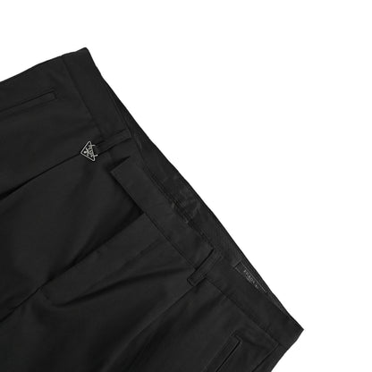 Prada triangle zipper casual suit casual trousers