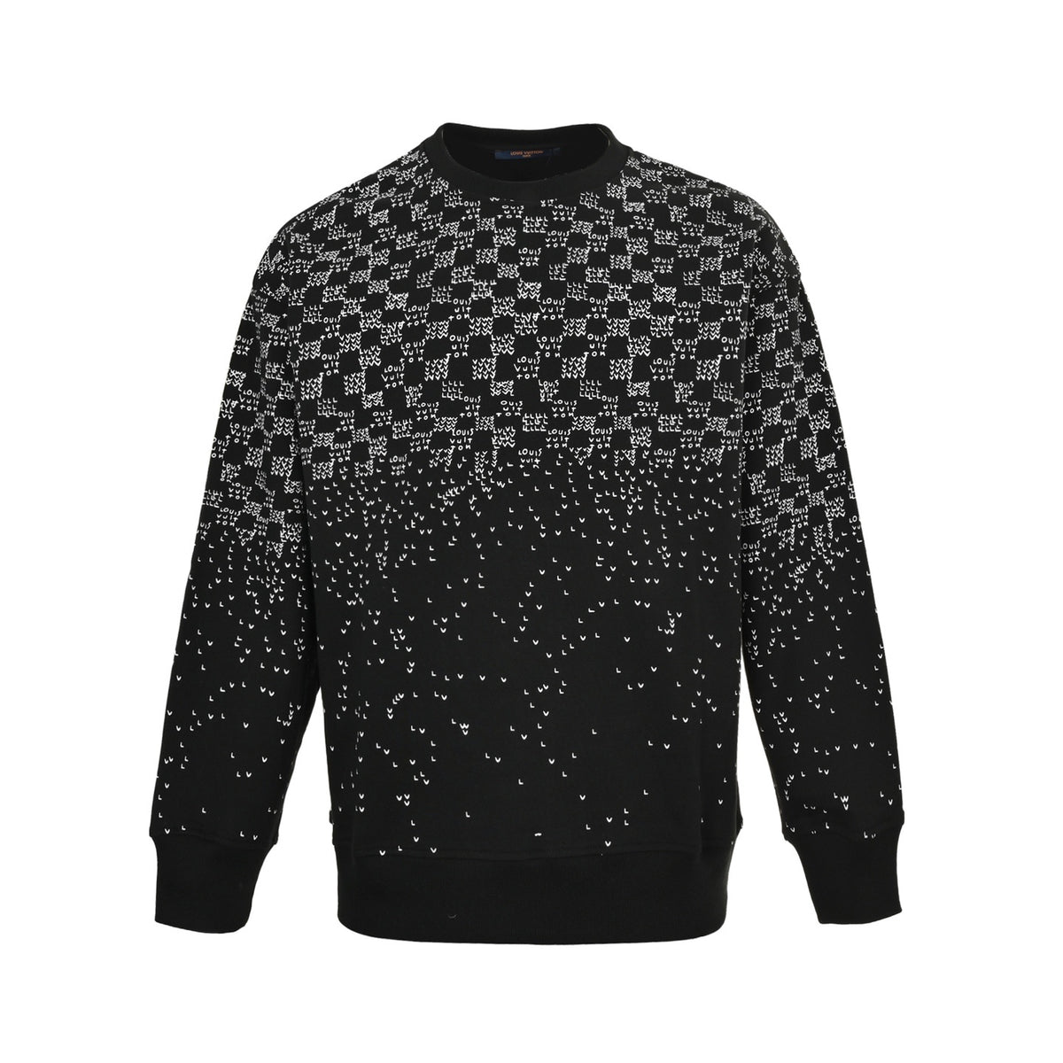 Louis Vuitton 25Fw gradient small airplane new flower round neck sweatshirt