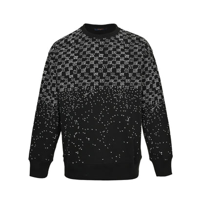 Louis Vuitton 25Fw gradient small airplane new flower round neck sweatshirt