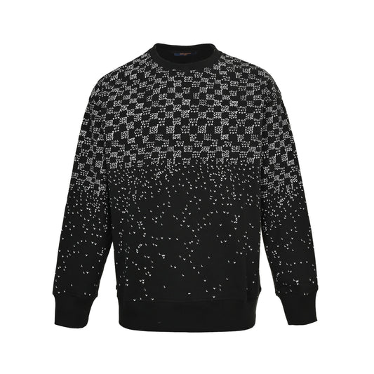 Louis Vuitton 25Fw gradient small airplane new flower round neck sweatshirt