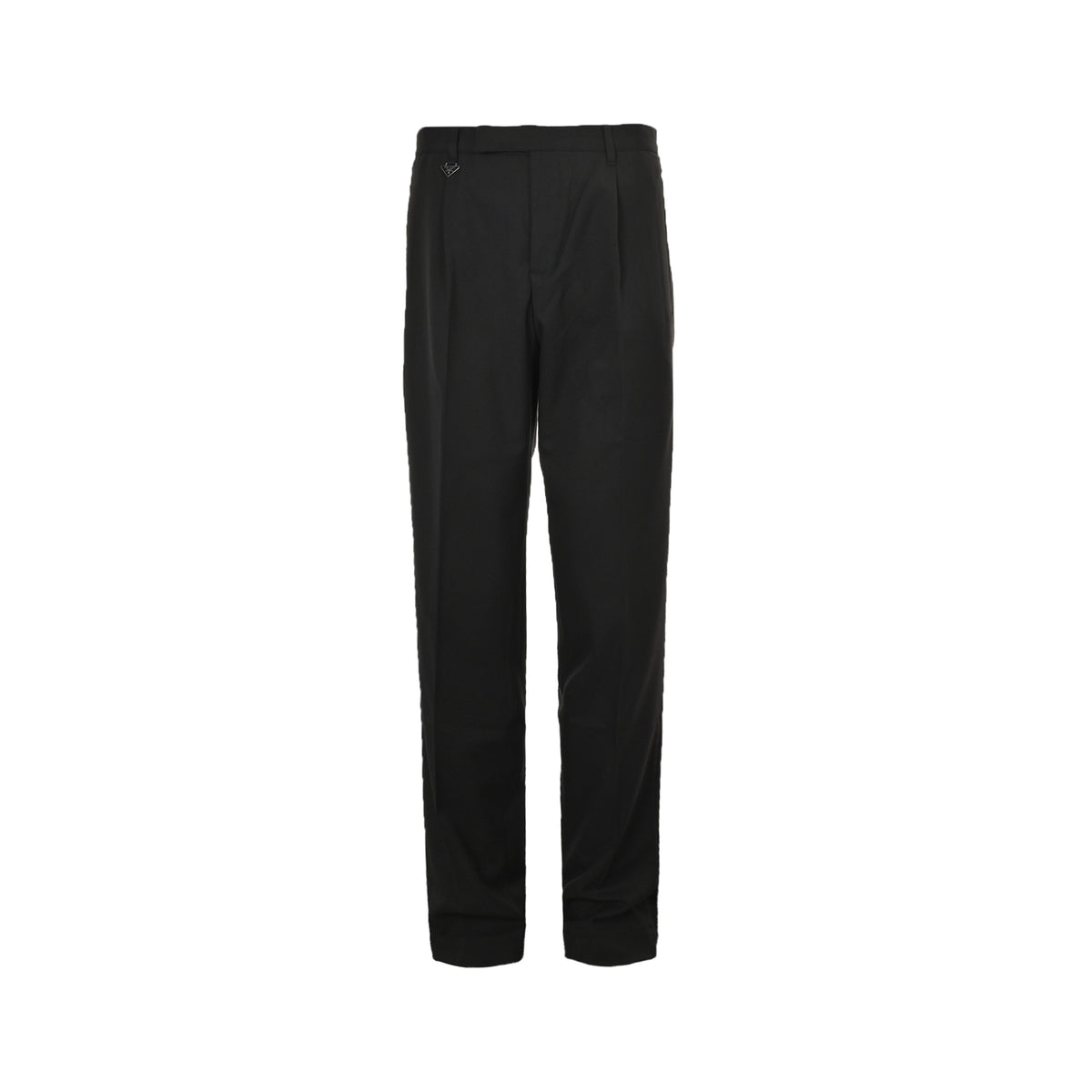 Prada triangle zipper casual suit casual trousers