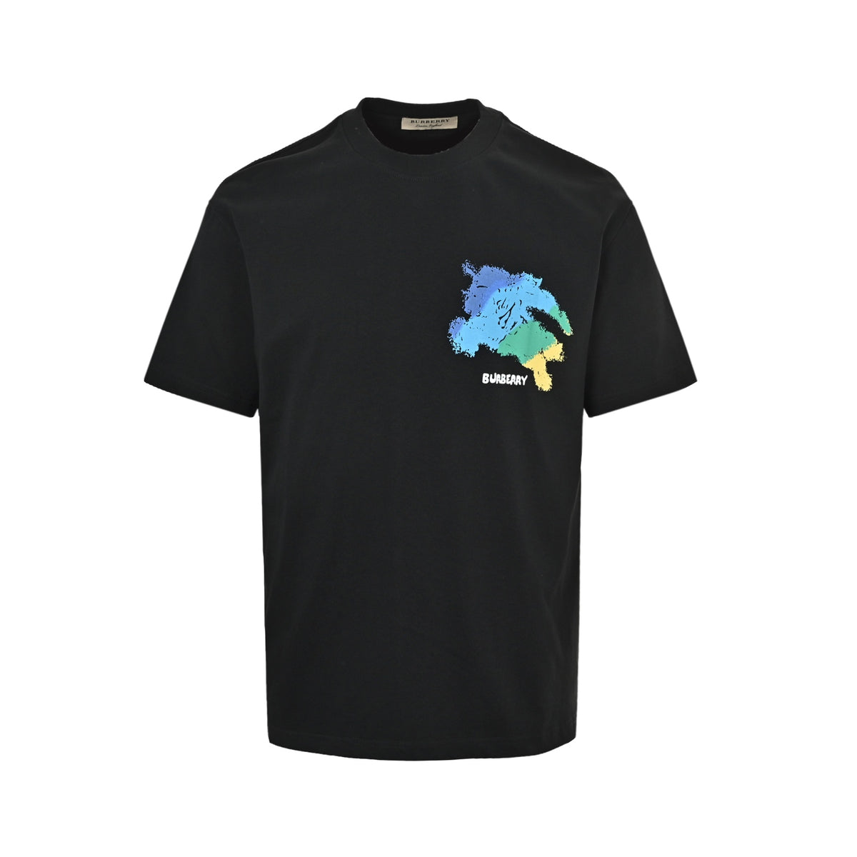 Burberry Gradient War Horse Graffiti Print Short Sleeve