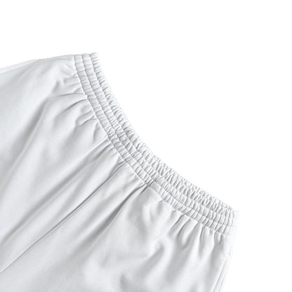 Balenciaga/Balanciaga blue liquefied embroidered shorts