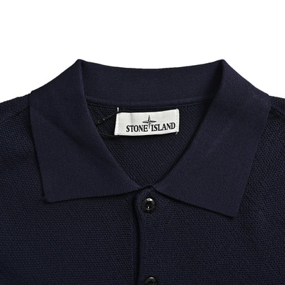 Stone Island logo embroidered Polo short sleeves