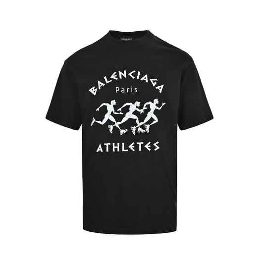 Balenciaga Marathon running printed short-sleeved shirt