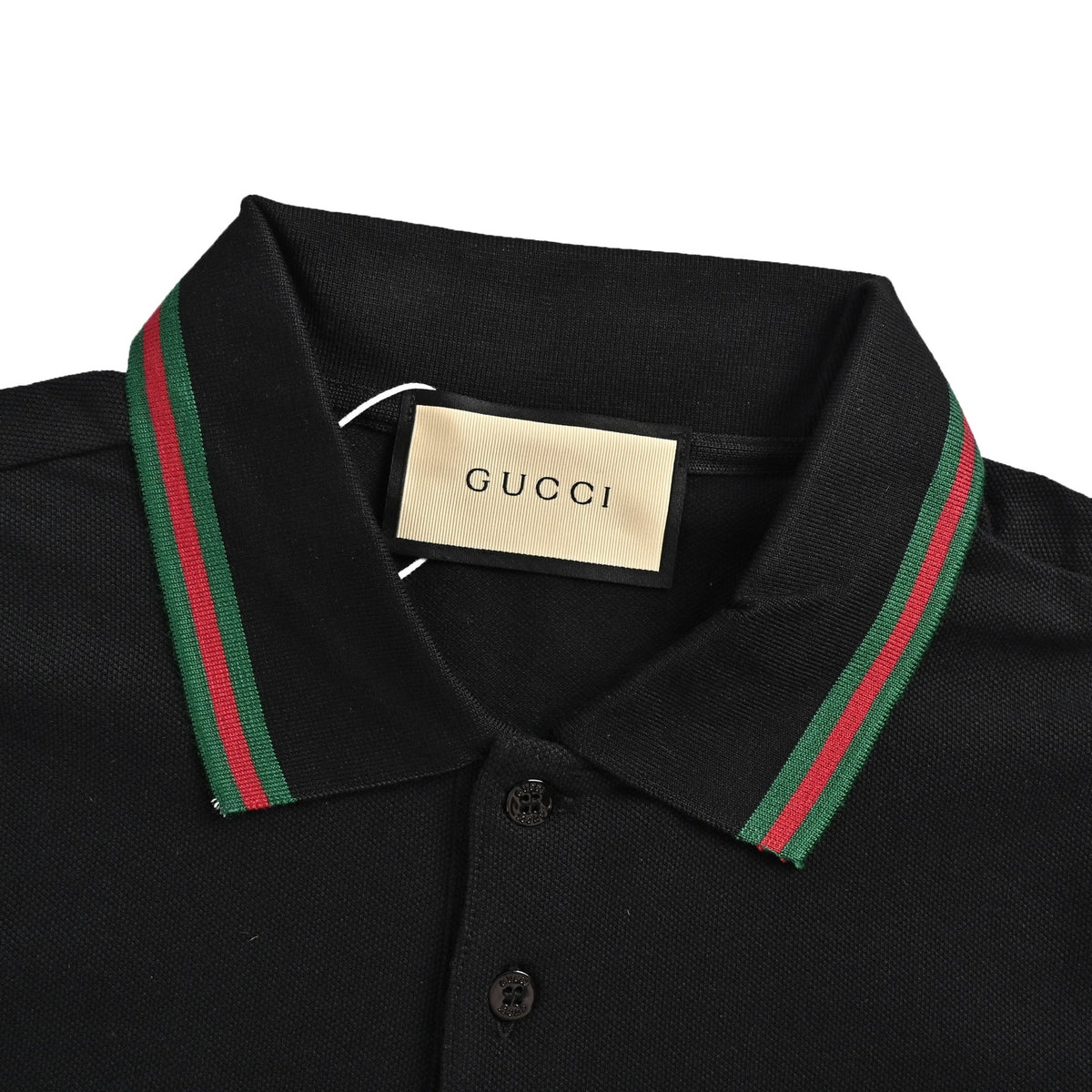 Gucci Double G letter silicone Polo short sleeves