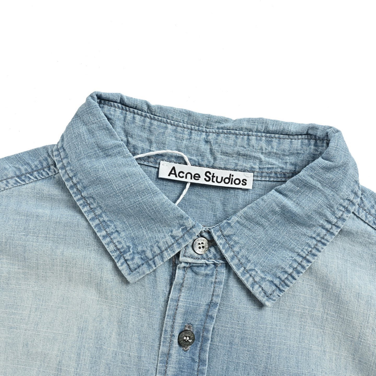 Acne Studios 1996 Logo Distressed Short Sleeve Shirt
