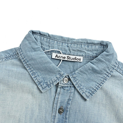 Acne Studios 1996 Logo Distressed Short Sleeve Shirt