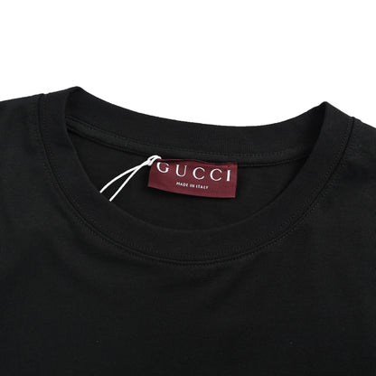 Gucci pink letter print short sleeves
