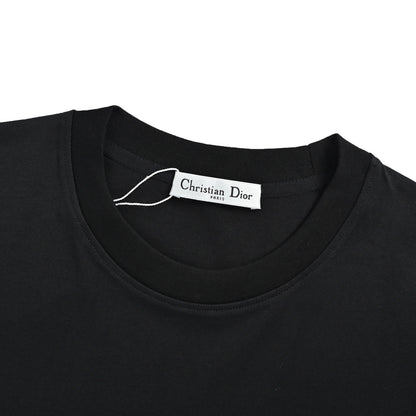 Dior 26ss badge logo printed short sleeves