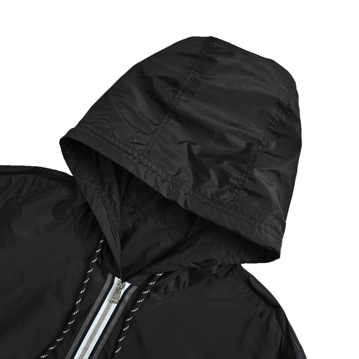 Moncler/Mask Contrast Color Zipper Badge Hooded Jacket