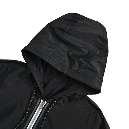 Moncler/Mask Contrast Color Zipper Badge Hooded Jacket