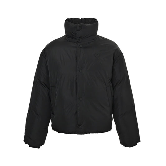 Ami 25Fw love embossed down jacket