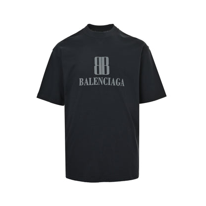 Balenciaga/Balanciaga 26ss BB letter logo printed short sleeves