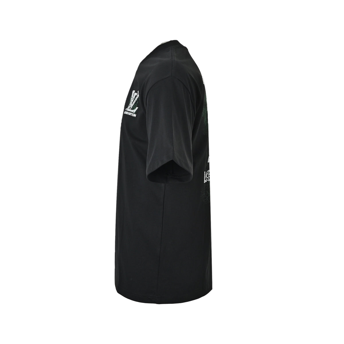 Louis Vuitton inkjet presbyopic line logo embroidered short sleeves