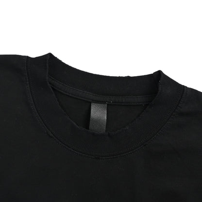 Chrome Hearts/Chrome Heart 26ss frayed washed patch embroidered short sleeves