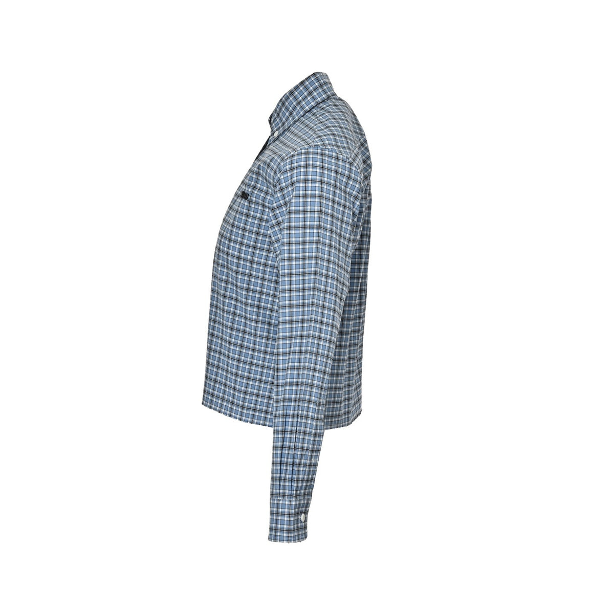 Miu Miu embroidered small label plaid shirt