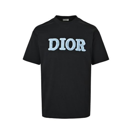 Dior plush letter logo short sleeves