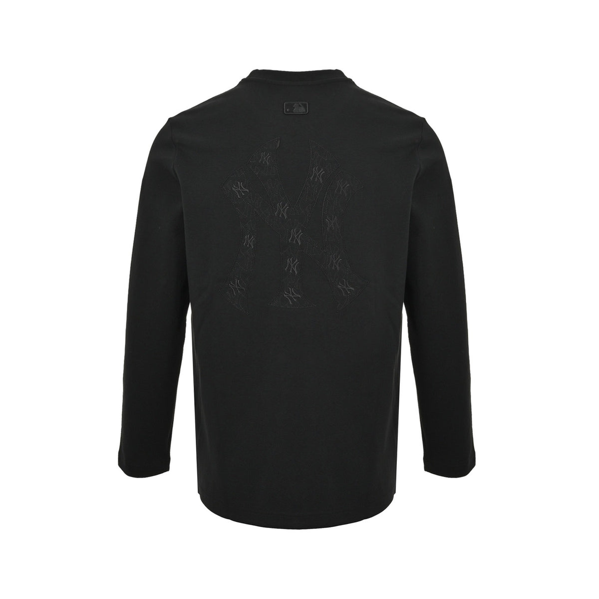 MLB 25Fw long-sleeved T-shirt with large logo embroidery on the back