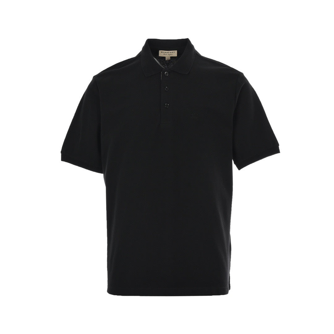 Burberry classic war horse embroidered small label Polo short sleeves