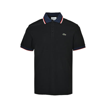 Lacoste/crocodile collar color block Polo short sleeves