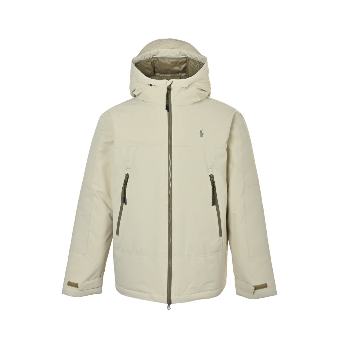 Ralph Lauren embroidered logo storm hooded down jacket