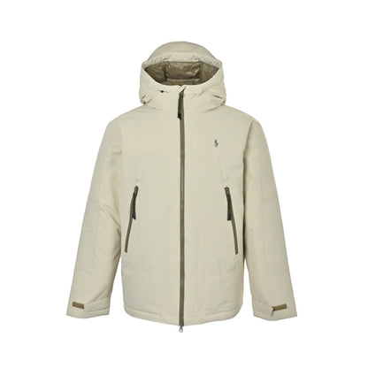 Ralph Lauren embroidered logo storm hooded down jacket