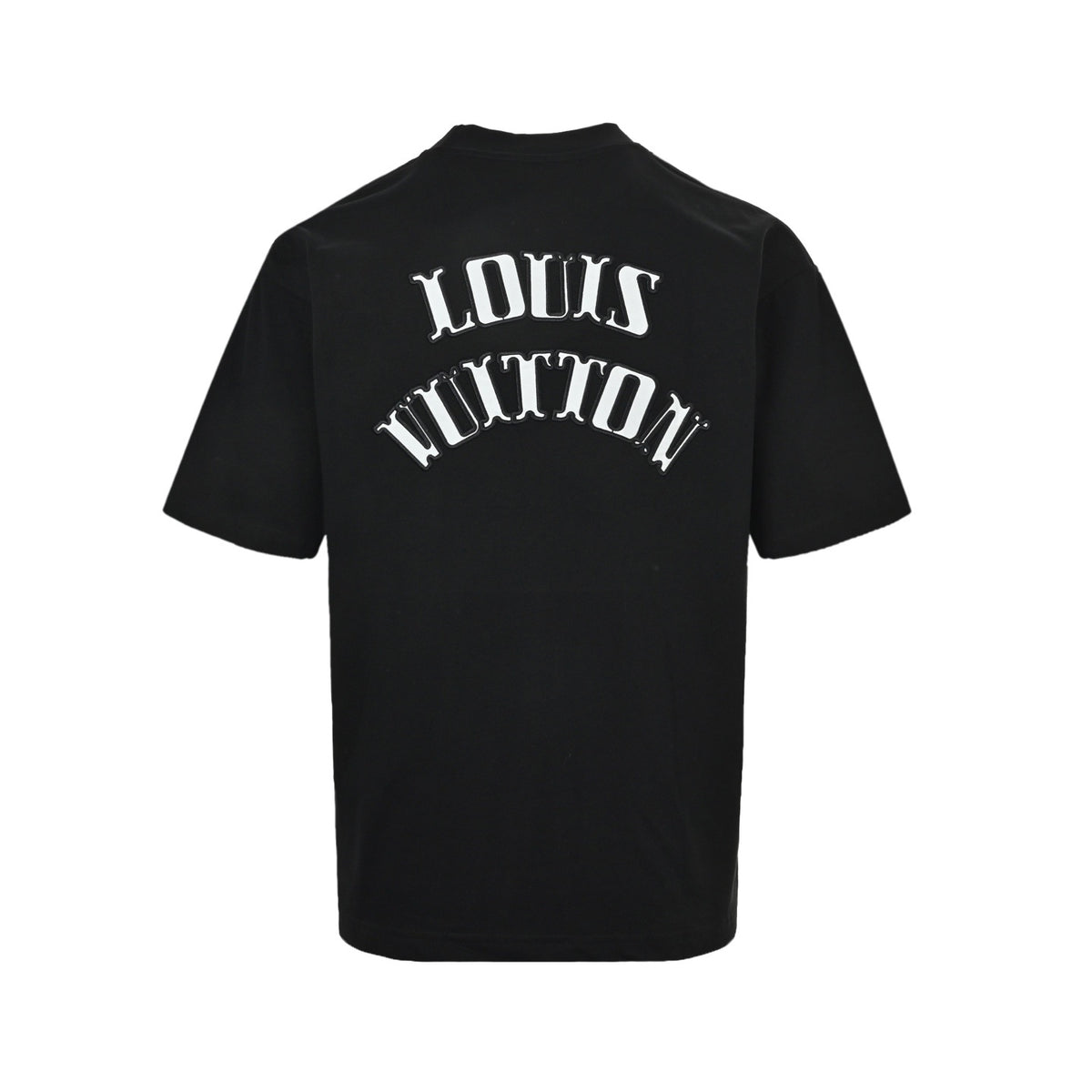 Louis Vuitton 26ss letter patch logo embroidered short sleeves