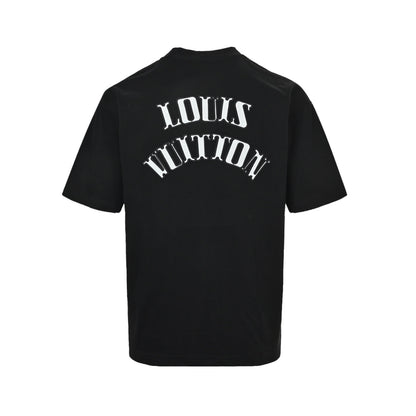 Louis Vuitton 26ss letter patch logo embroidered short sleeves