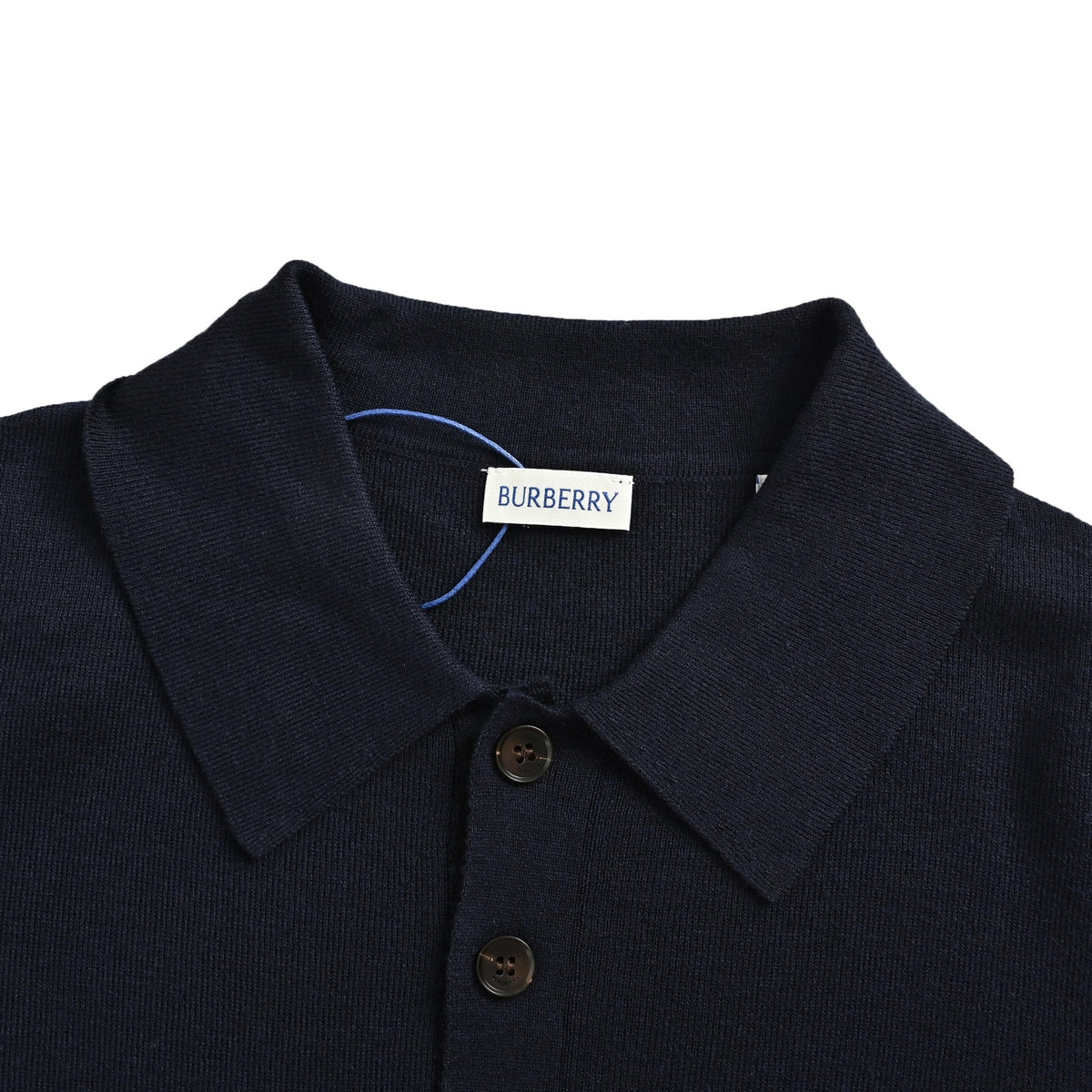 Burberry 26ss war horse logo embroidered knitted Polo short sleeves