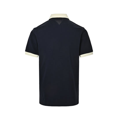 Loewe/Luoyiwei 26ss contrast lapel embroidered logo Polo short sleeves