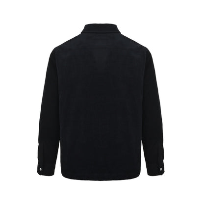 Burberry war horse leather patch corduroy cotton jacket