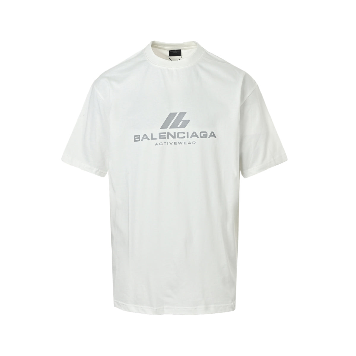 Balenciaga reflective logo printed short-sleeves
