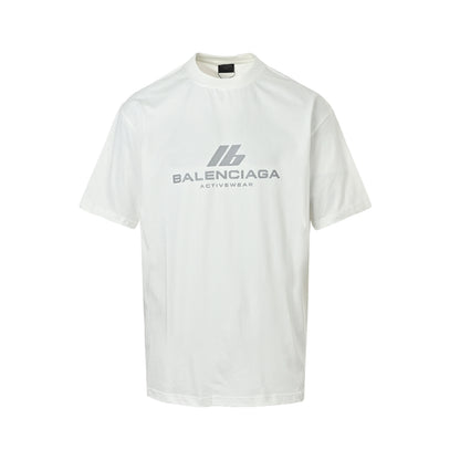 Balenciaga reflective logo printed short-sleeves