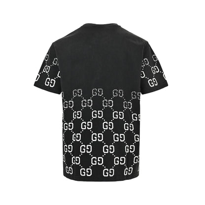 Gucci Double G printed gradient short sleeves
