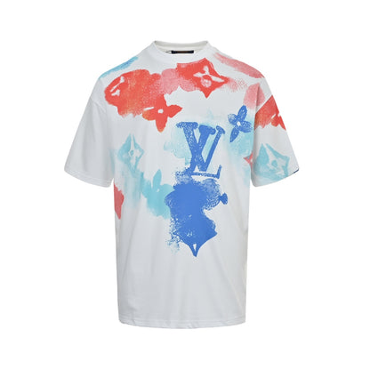 Louis Vuitton ink painted smudged short sleeves