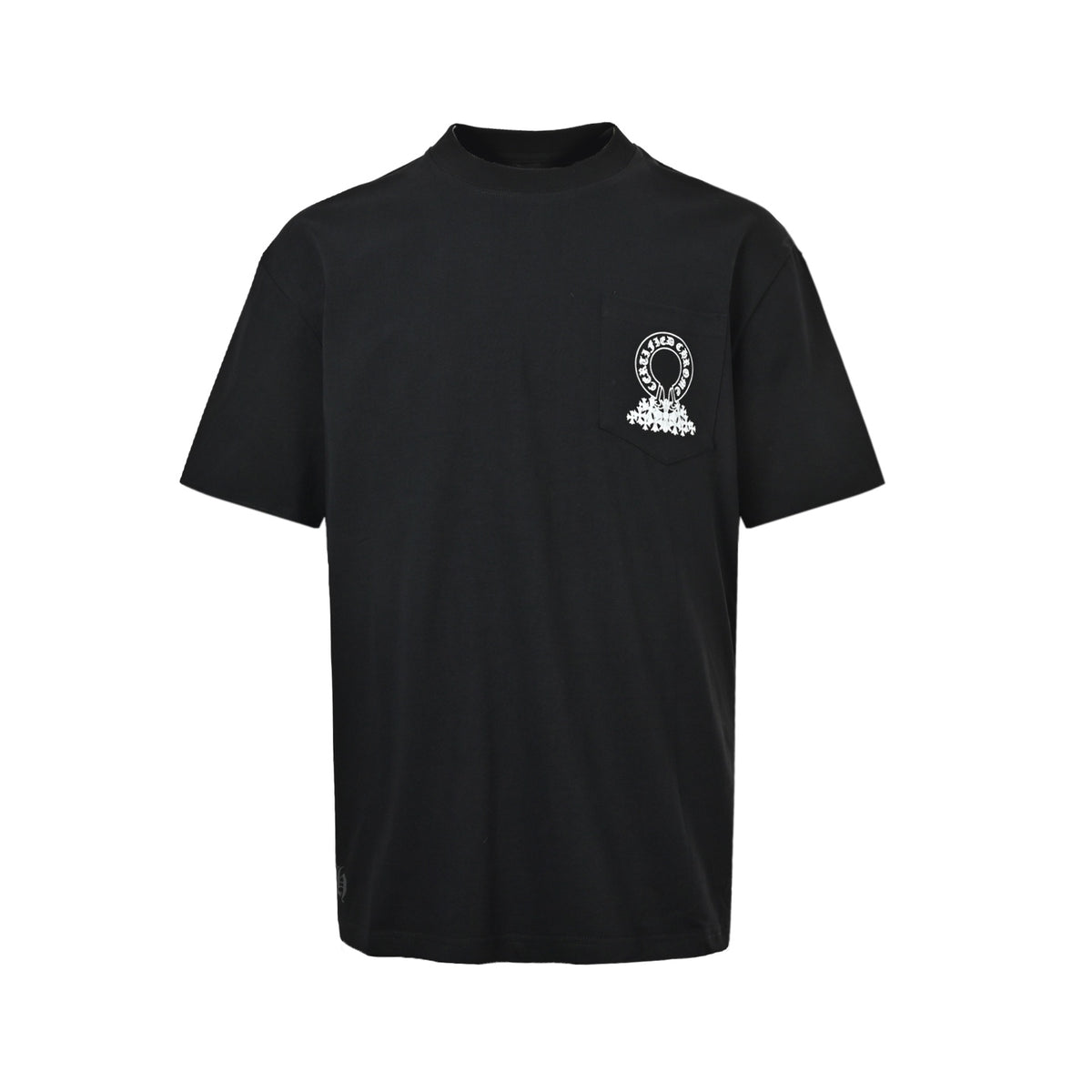 Chrome Hearts/Chrome Heart Horseshoe Cross Print Short Sleeve
