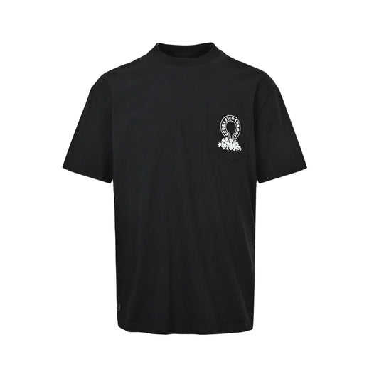 Chrome Hearts/Chrome Heart Horseshoe Cross Print Short Sleeve
