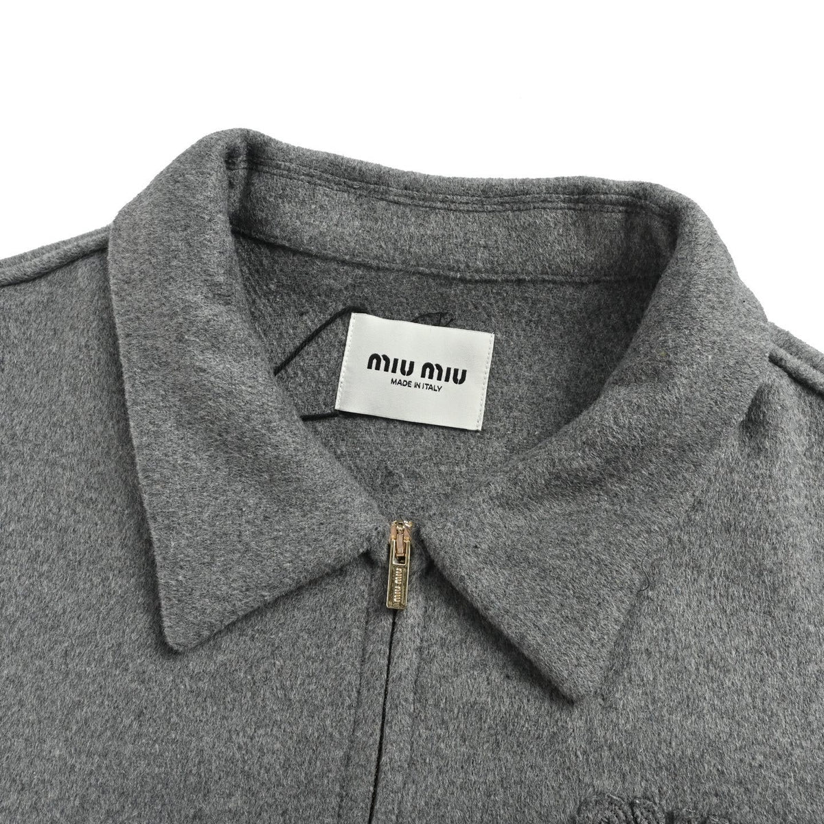 Miu Miu small label embroidered cashmere jacket