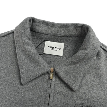 Miu Miu small label embroidered cashmere jacket